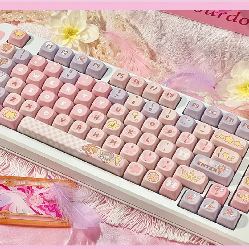 Mifuny Yuumi Keycap LOL Coffee-Sweetheart Anime Key Caps Custom Cherry/MOA Pbt Keycaps voor mechanische toetsenbordaccessoires Cadeau