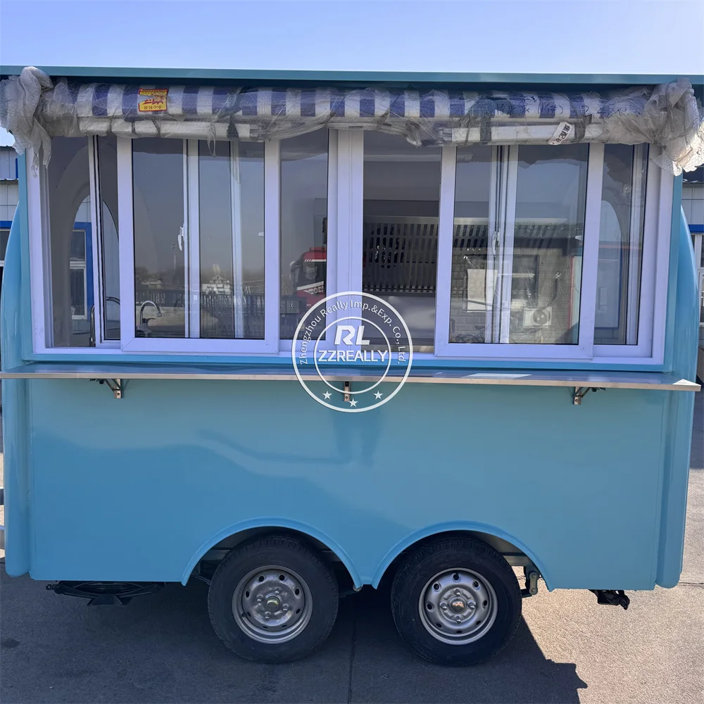 

Custom Foodtruck Coffee Cart Fully Equipped Food Trailer Manufacturer Mobile Food Truck with Full Kitchen