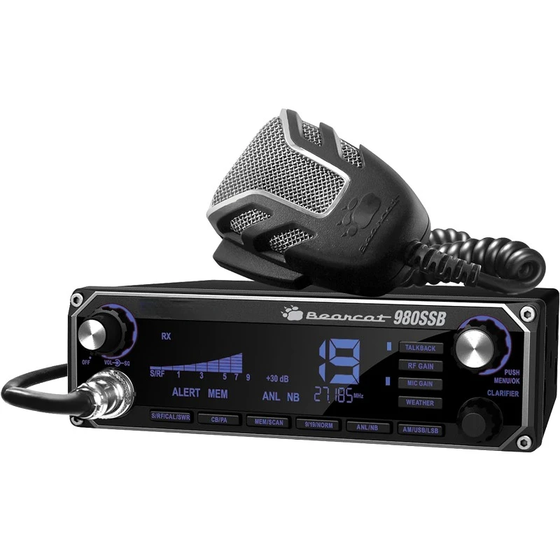 

BEARCAT 980 40- Channel SSB CB Radio with Sideband NOAA WeatherBand,7- Color Digital Display PA/CB Switch