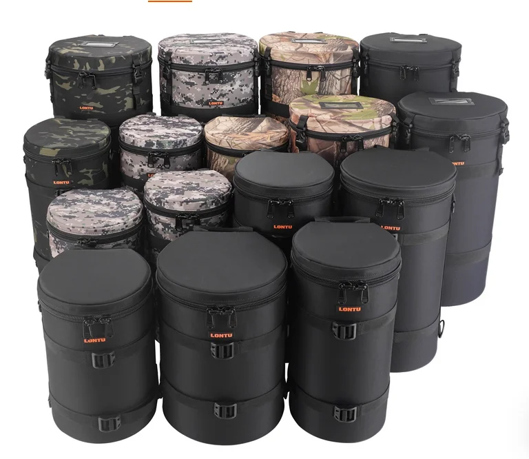 

НОВАЯ сумка для фотоаппарата с толстой мягкой подкладкой, сейсмический защитный чехол для Nikon Canon Sony Fuji - прочная трубка для хранения объективов камеры 3220