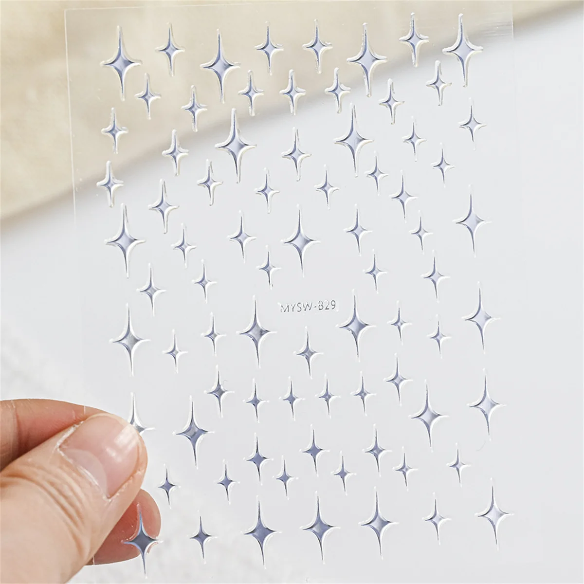 Conjunto de 5 adesivos 3d para nail art, decalque auto-adesivo para manicure, cor dourada e prata, cor mista, estrela, holográfica