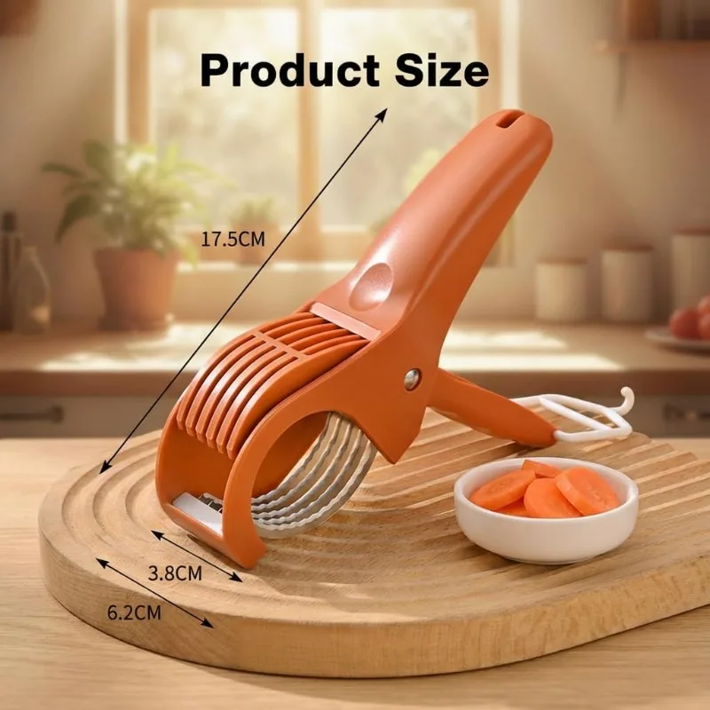 1Pcs Carrot Slicer Kitchen Tools Stainless Steel Vegetable and Fruit Slicer Multi Functional Salad Slicer Kitchen Accessories view 6