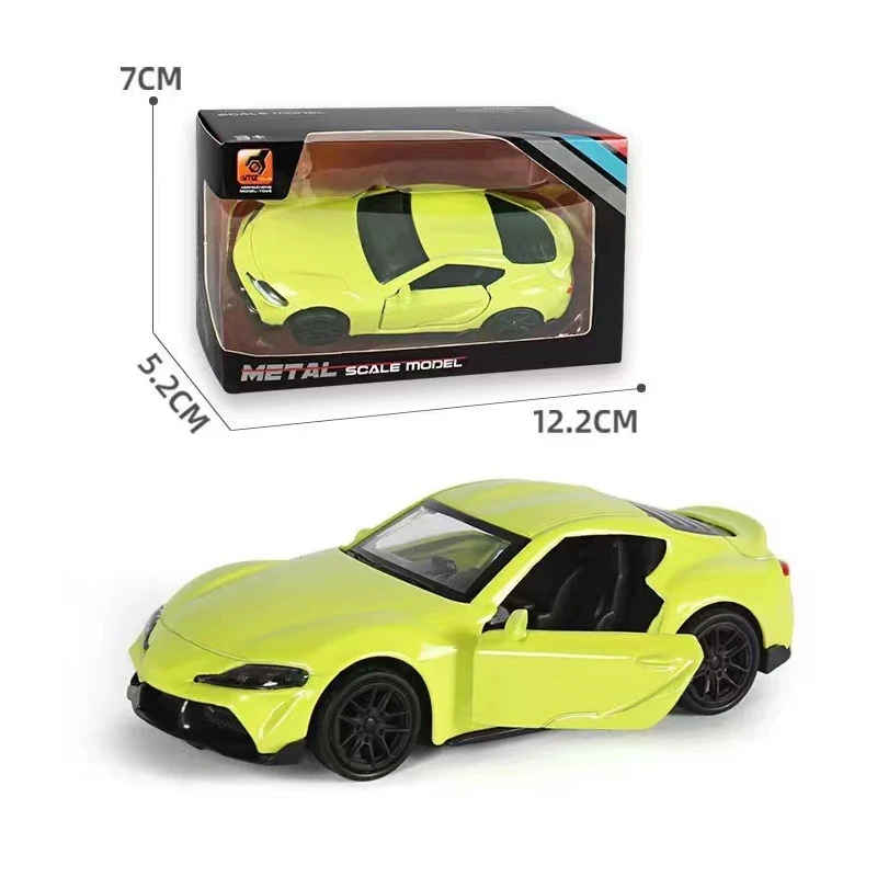 Mini voiture en alliage moulé sous pression pour enfants, véhicules jouets, métal, artisanat, garçons, objets de collection, côtes arrière, personnalisé, vente en gros, 1:43