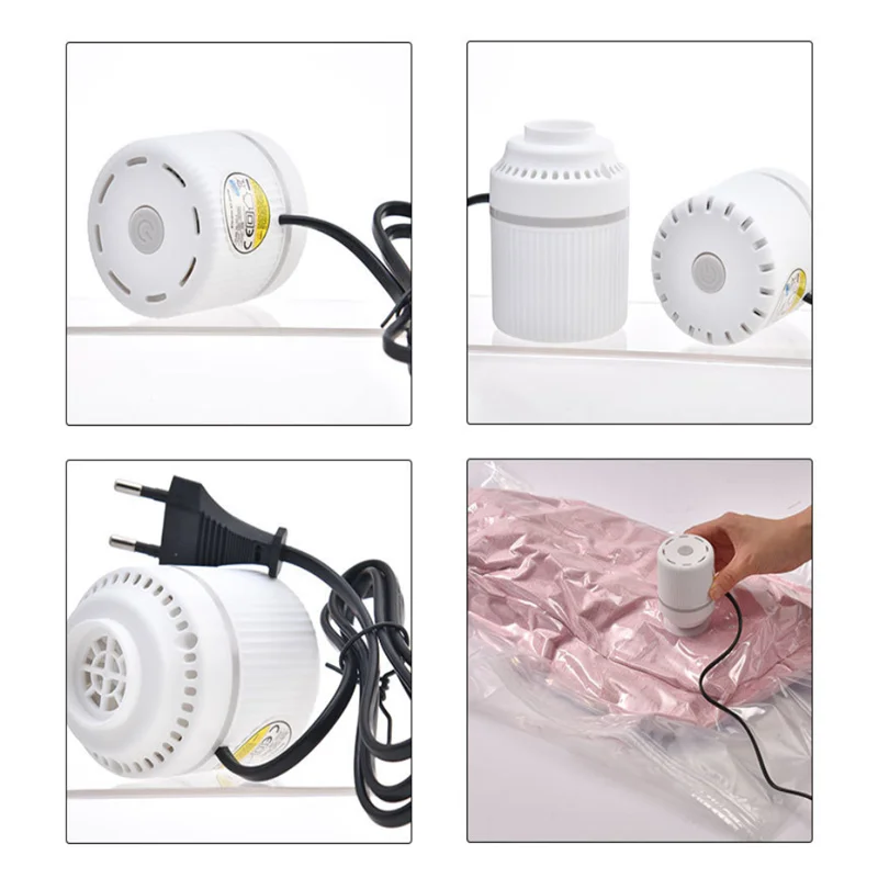 Vacuum Bag Pump Compressed Bag Electric  Travel  Pump Mini Vacuum Sealer Machine Space Saver for Clothes Organizer