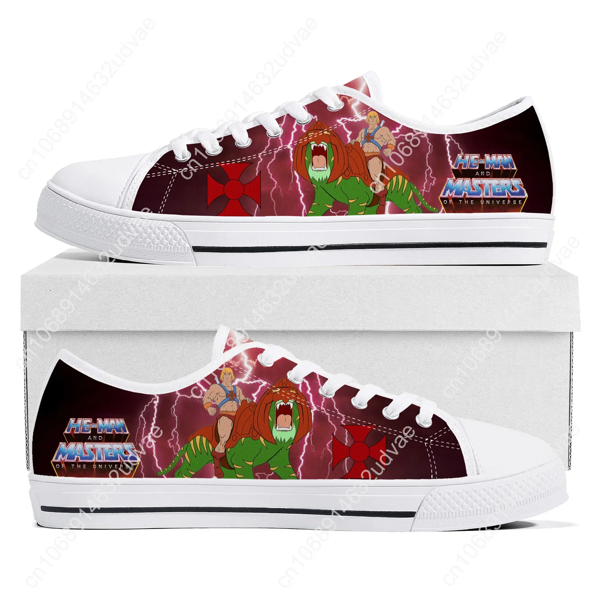 He-Man-Meister des Universums niedrige Top hochwertige Turnschuhe Herren Damen Teenager Leinwand Sneaker lässig Paar Schuhe benutzer definierte Schuh