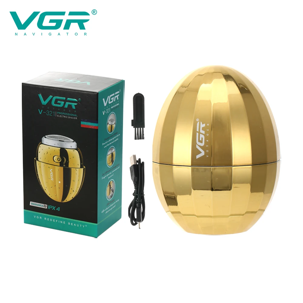 VGR-321metal housing rechargeable electric shaver for men hair beard electric razor bald head shaving machine professional