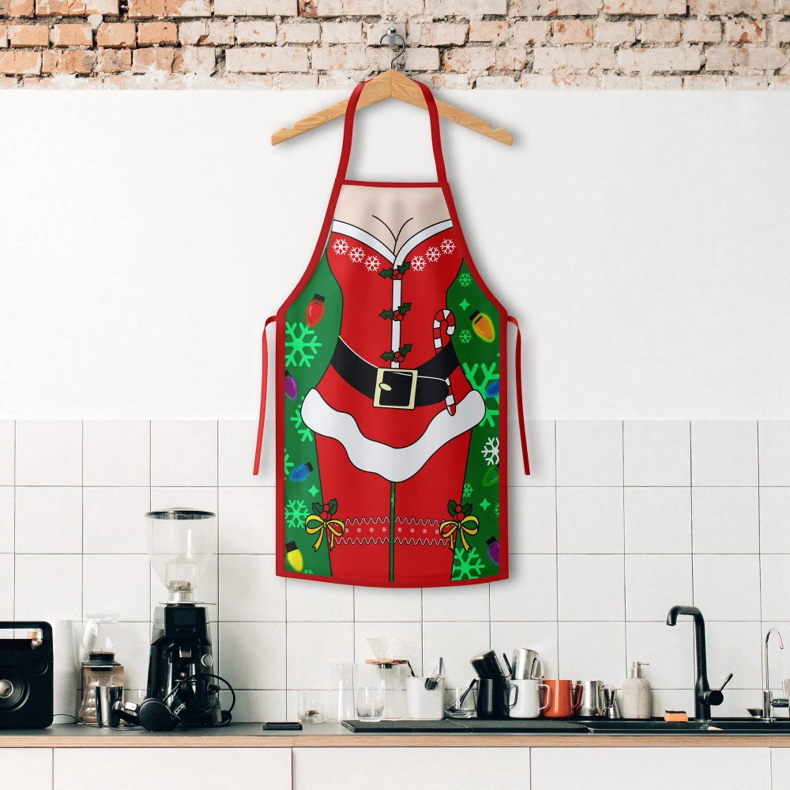 Christmas Apron For Christmas Dinner Party Cooking Baking BBQ Crafting House Cleaning Kitchen Funny Aprons for Hairstylists