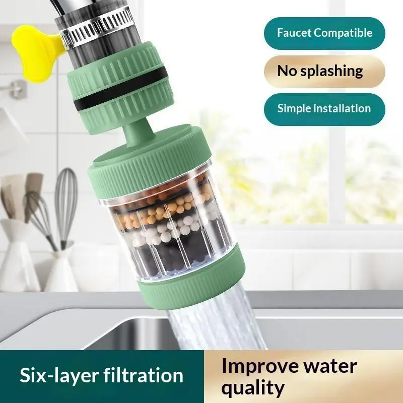 

Direct-Connect Faucet Water Filter, No-Tools Installation with Leak-Proof Seal for Kitchen & Home