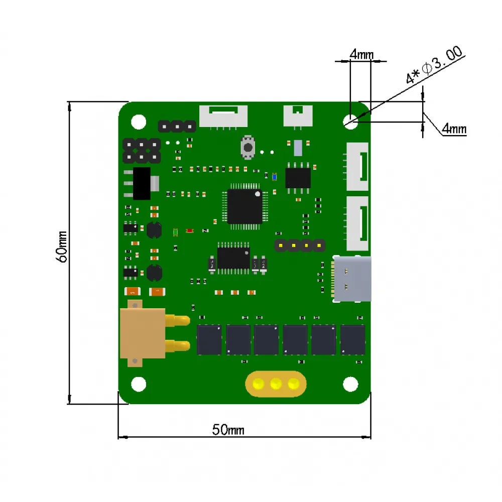 DC Brushless Motor Driver DC7-36V 5A FOC Driver Board 150W Multi-function Motor Driver Module for Hall Motor/ABZ/PTZ Motor
