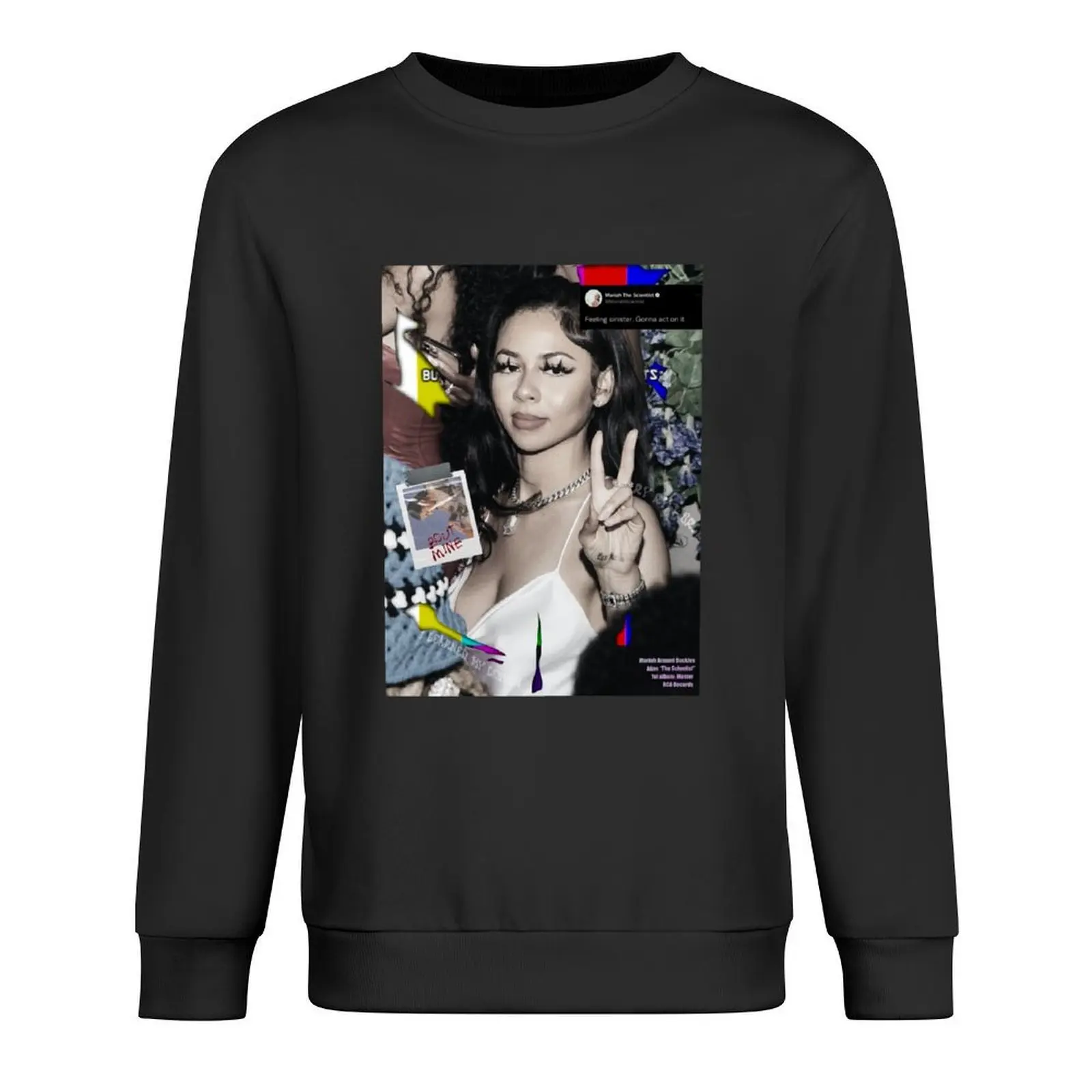 

Mariah the Scientist Collage Pullover winter clothes male clothes mens clothing men's coat new sweatshirts