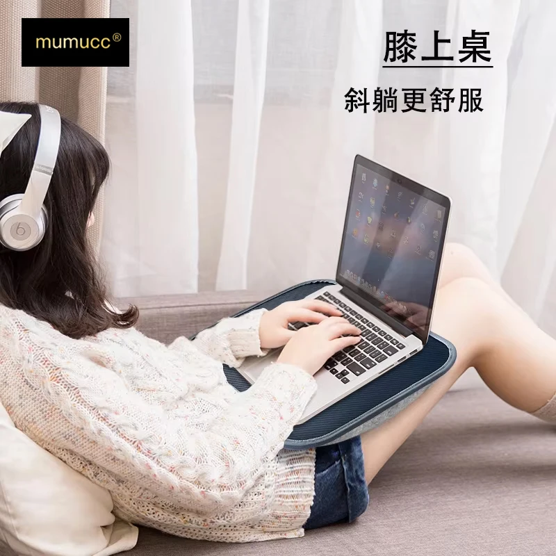 다기능 책상 쿠션이 있고 거품 입자가 채워진 MUMUCC 다기능 노트북 책상, 작은 베개 테이블, 하드 마우스 패드 대형 썸네일 2