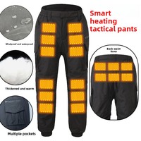 Men's USB Electric Heated Pants - Intelligent Heating Knee Warm Pads Thickened Warm Casual Pants Outdoor Wholesale