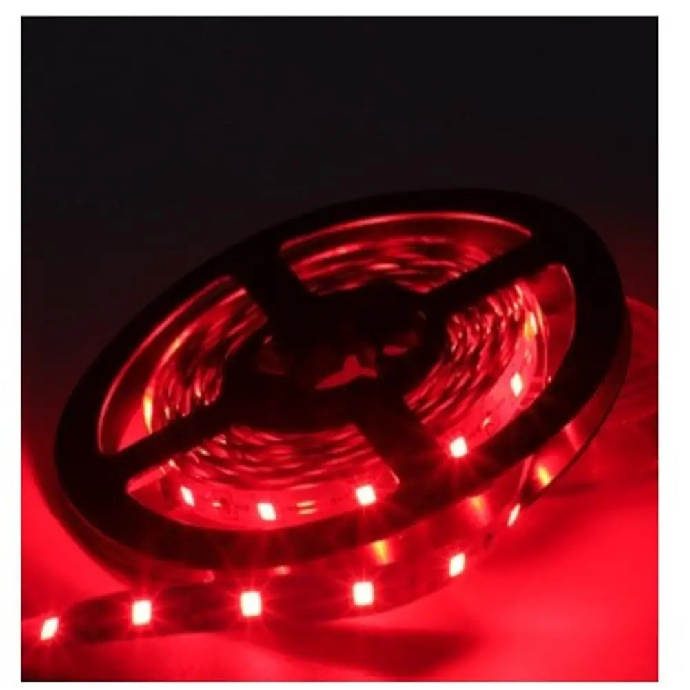 Lampu LED Strip USB 1M 12V 2835, lampu LED setrip Tira putih hangat merah biru lampu fleksibel latar belakang TV lampu dekorasi rumah