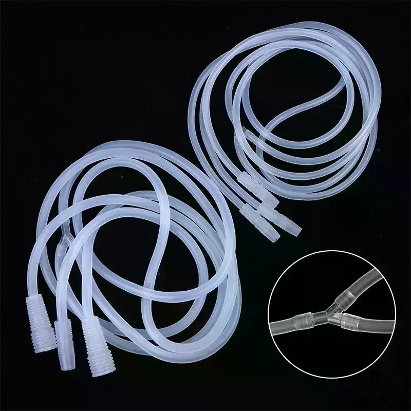 Tuyau en silicone transparent de type Y pour machine de thérapie par le vide, accessoires pour lifting des fesses