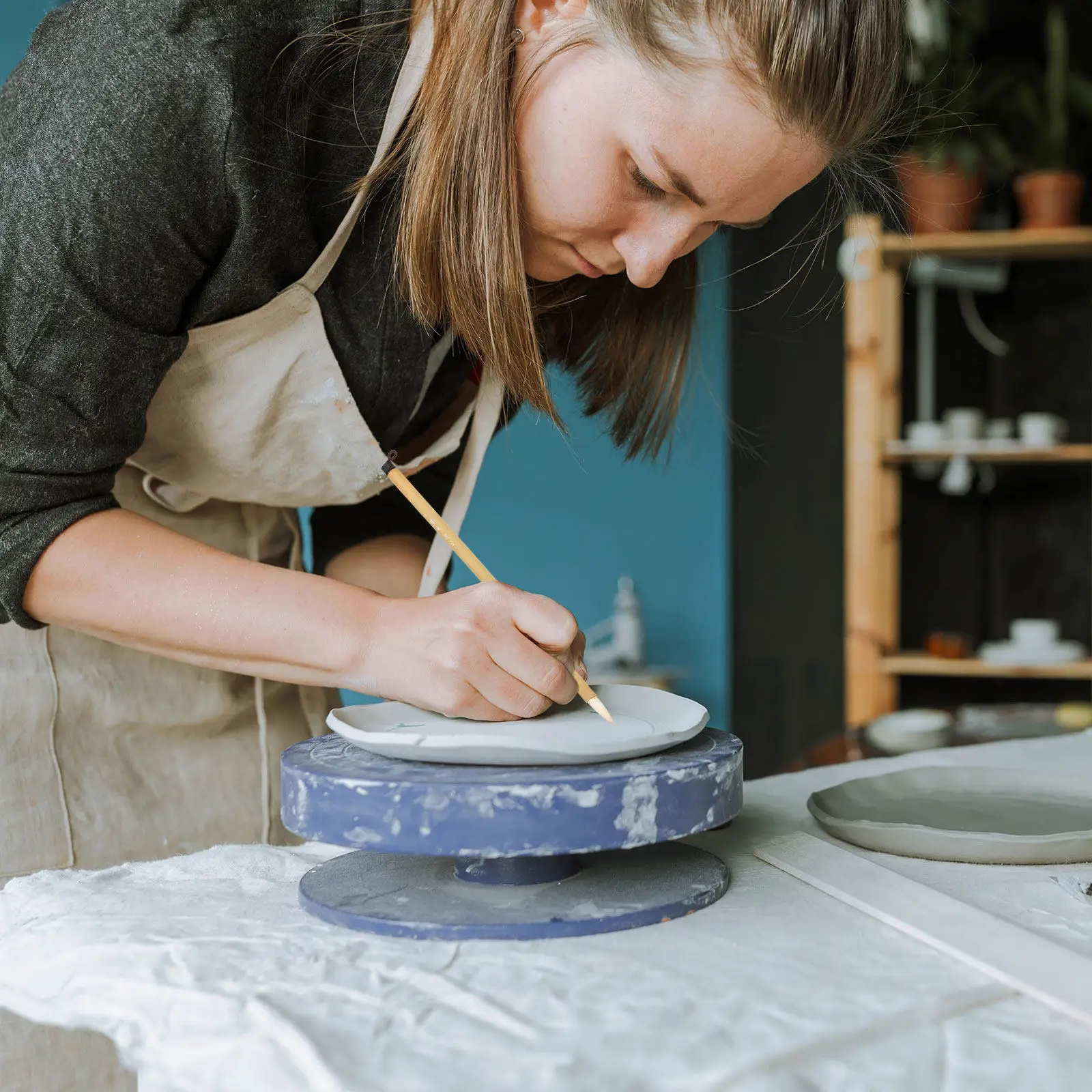 

Набор из 3 керамических маркеров-кистей для точной прорисовки, для росписи по гончарной керамике, для тонких деталей, многоразовые, для художественных работ