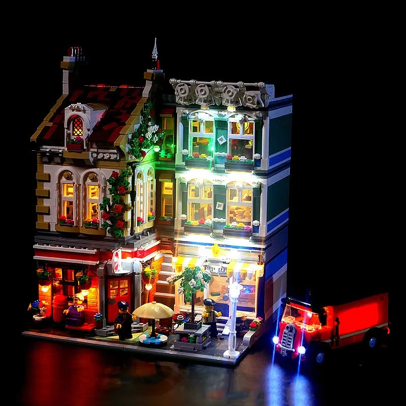 DIY LED Light Kit For LEGO 10198 Square Post office Building Block Set（Only LED Light,Without Blocks Model）