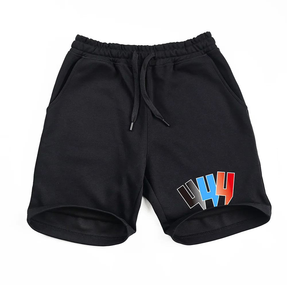 

Ama Faion Outdoor Sports Men's orts Letter Pattern Casual Leisure Five-Quarter Length Straight Leg mid Waist