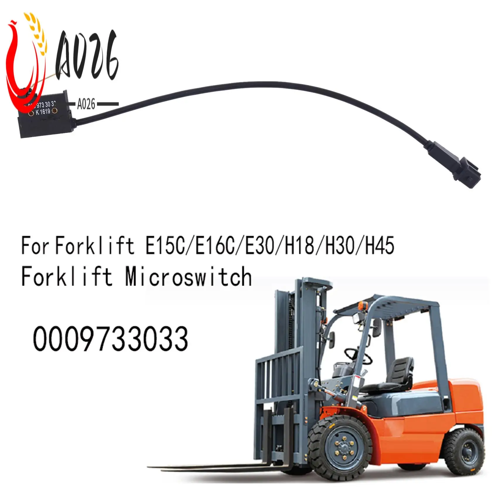 

A026-Forklift Micro-Motion Switch 0009733033 350 351 394 396 Warehouse Truck For Linde Forklift E15C/E16C/E30/H18/H30