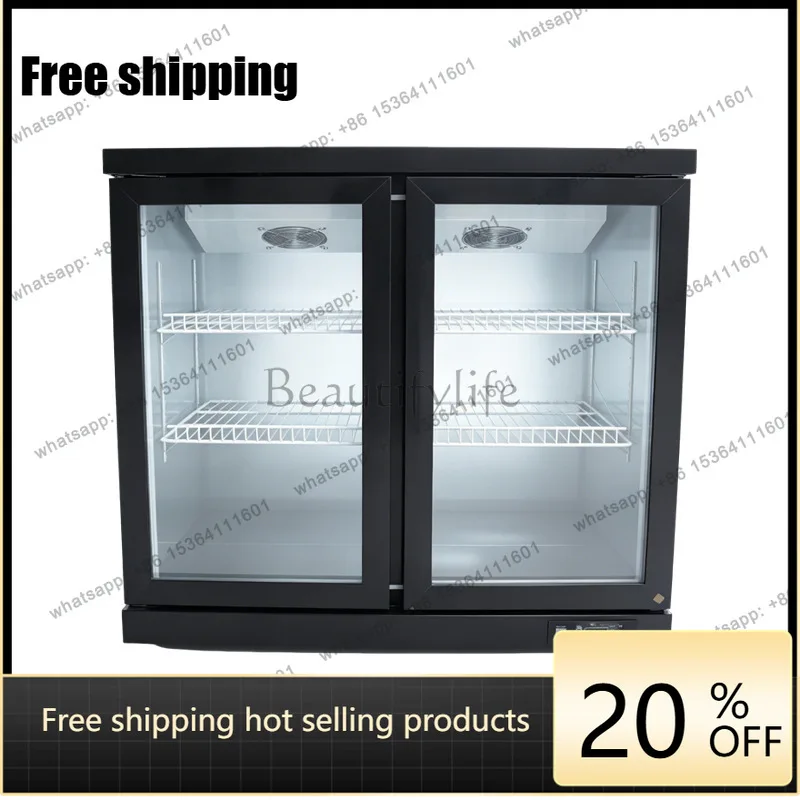 LS Bar Beer Freezer Milk Tea Shop Desktop Embedded Refrigerator Fresh Commercial Small Beverage Cabinet