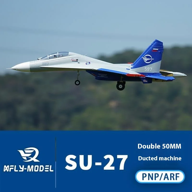 Xfly 50mm Ducted Jet Twin Engine Su27 All-Weather Heavy Fighter Electric Remote Control Model Assembled Fixed Wing