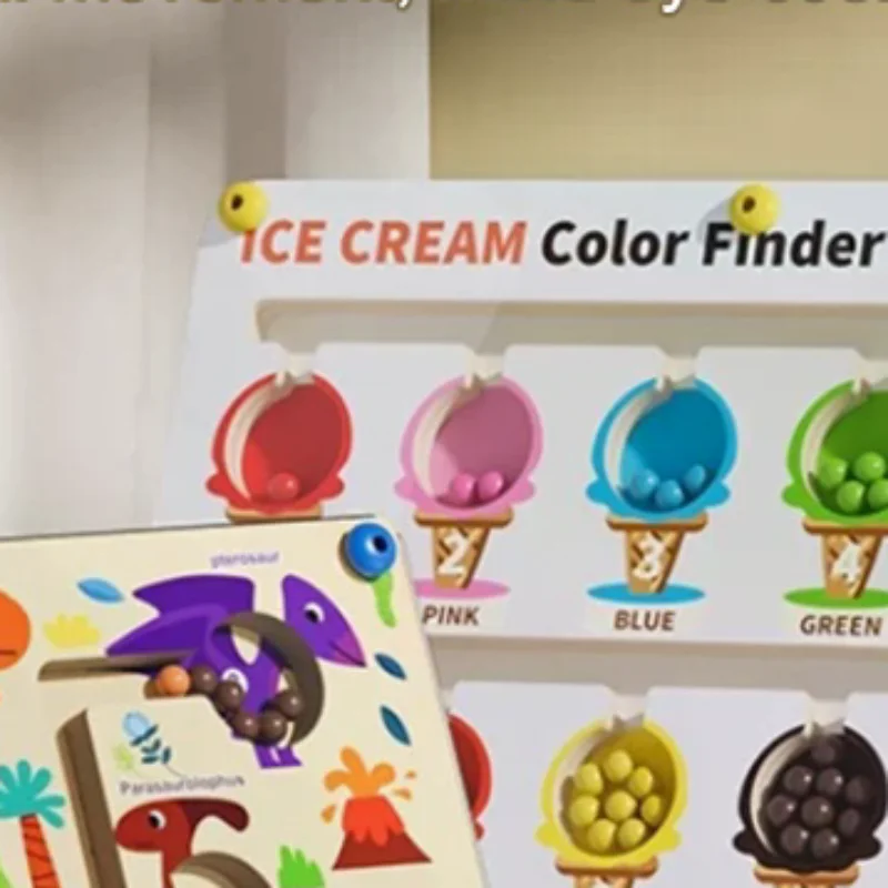 

Детская магнитная игра-лабиринт для сортировки по цветам, тренировка мелкой моторики, развитие навыков управления ручкой, сенсорная игра, развивающие игрушки