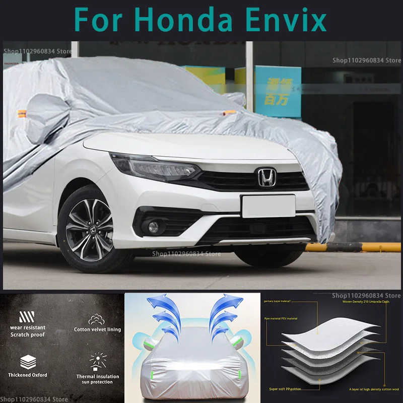 

For Honda Envix 210T Waterproof Full Car Covers Outdoor Sun uv protection Dust Rain Snow Protective Auto Protective cover