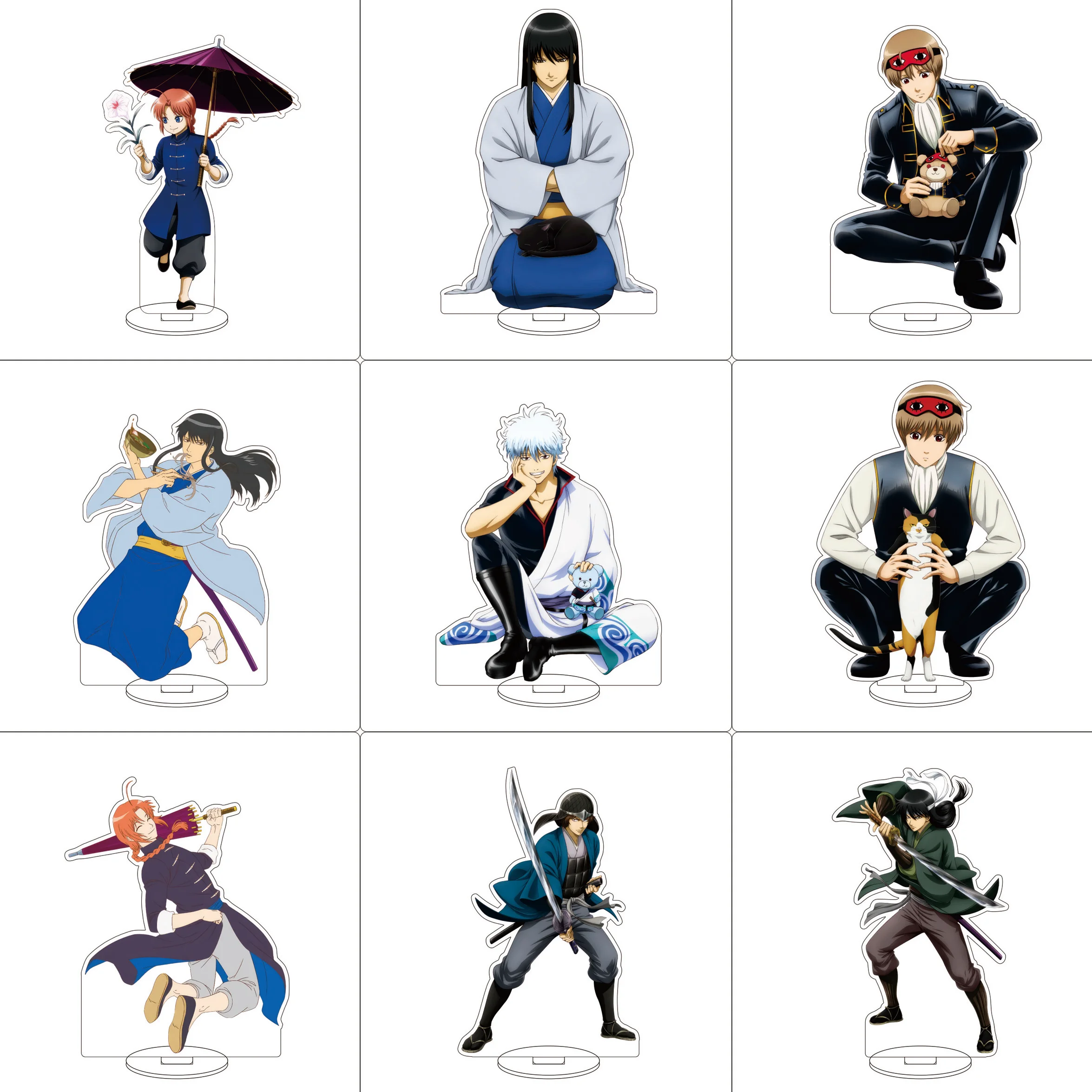 أنيمي جينتاما الاكريليك حامل الحلي كاجورا كوندو إسحاقو كاتسورا كوتارو ساكاتا جينتوكي الشكل حامل هدايا عيد الميلاد الهالوين #1