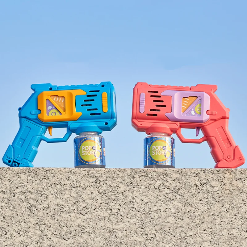 Children's Bubble Machine Toy Bubble Gun Glowing Rocket Launcher Soap Bubble Hair Dryer Summer Outdoor Play Birthday Gift