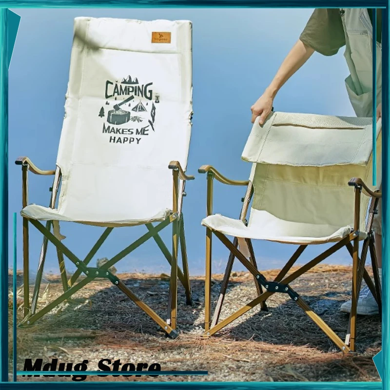 

Folding Outdoor Camping Chairs High Back Adults Armchairs Fishing Camping Chairs Lawn Travel Cadeira De Praia Garden Furniture