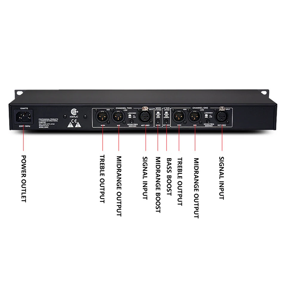 223XL Professional Audio Equipment Stereo 2-Way / Mono 3-Way
