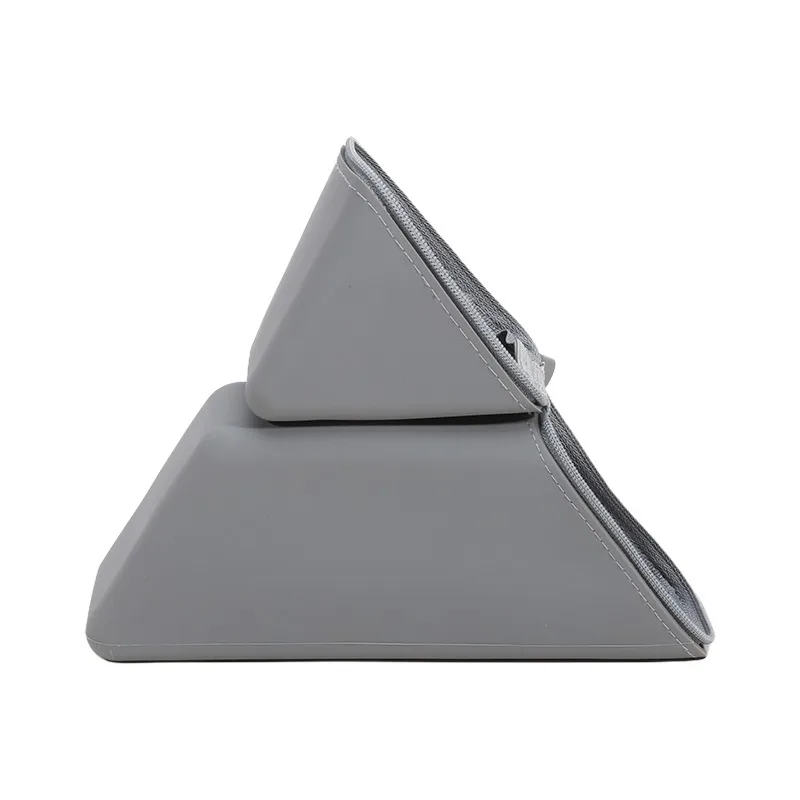 1PC Silicone Pencil Case Large Capacity Student Pencil Case Gradient Rectangular Stationery Organizer Pencil Bag Office Supplies