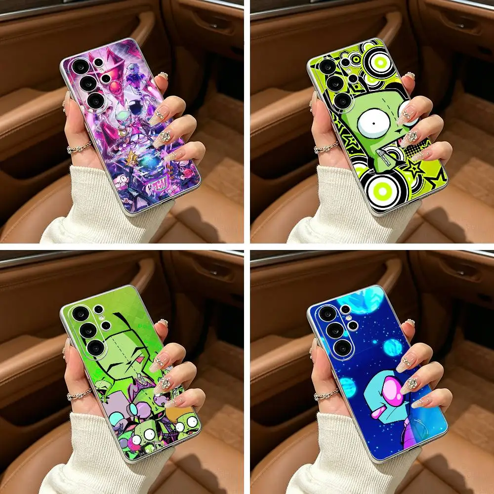 Comedy Animation-I-Invader -Z-Zim Phone Case For Samsung S25,S24,S21,S22,S23,S30,Ultra,S20,Plus,Fe,Lite Transparent Cover