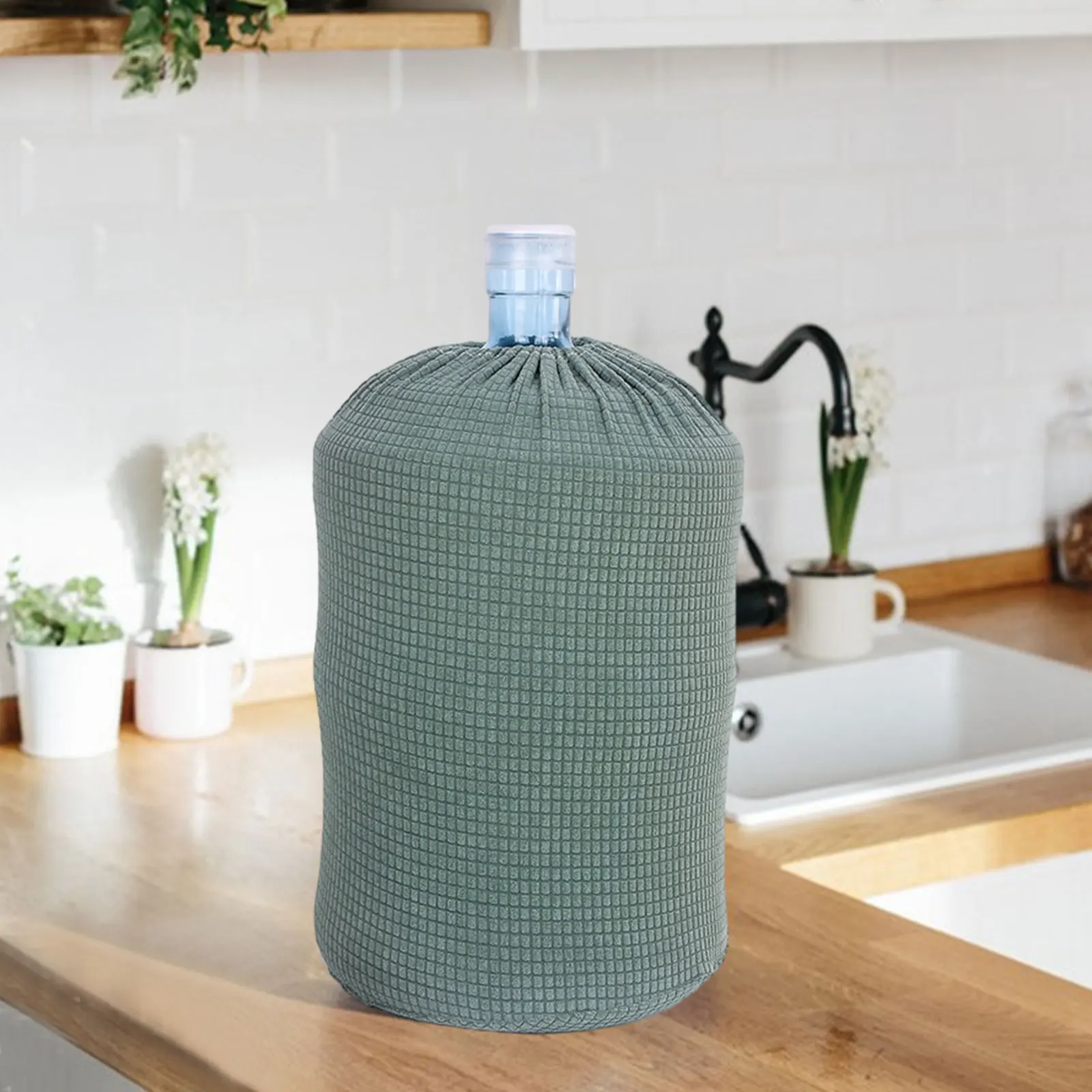 Elastic Dust Cover for Water Dispenser Barrel, Reusable Dustproof Bottle Protector, Water Bottle Cover Bucket Accessories