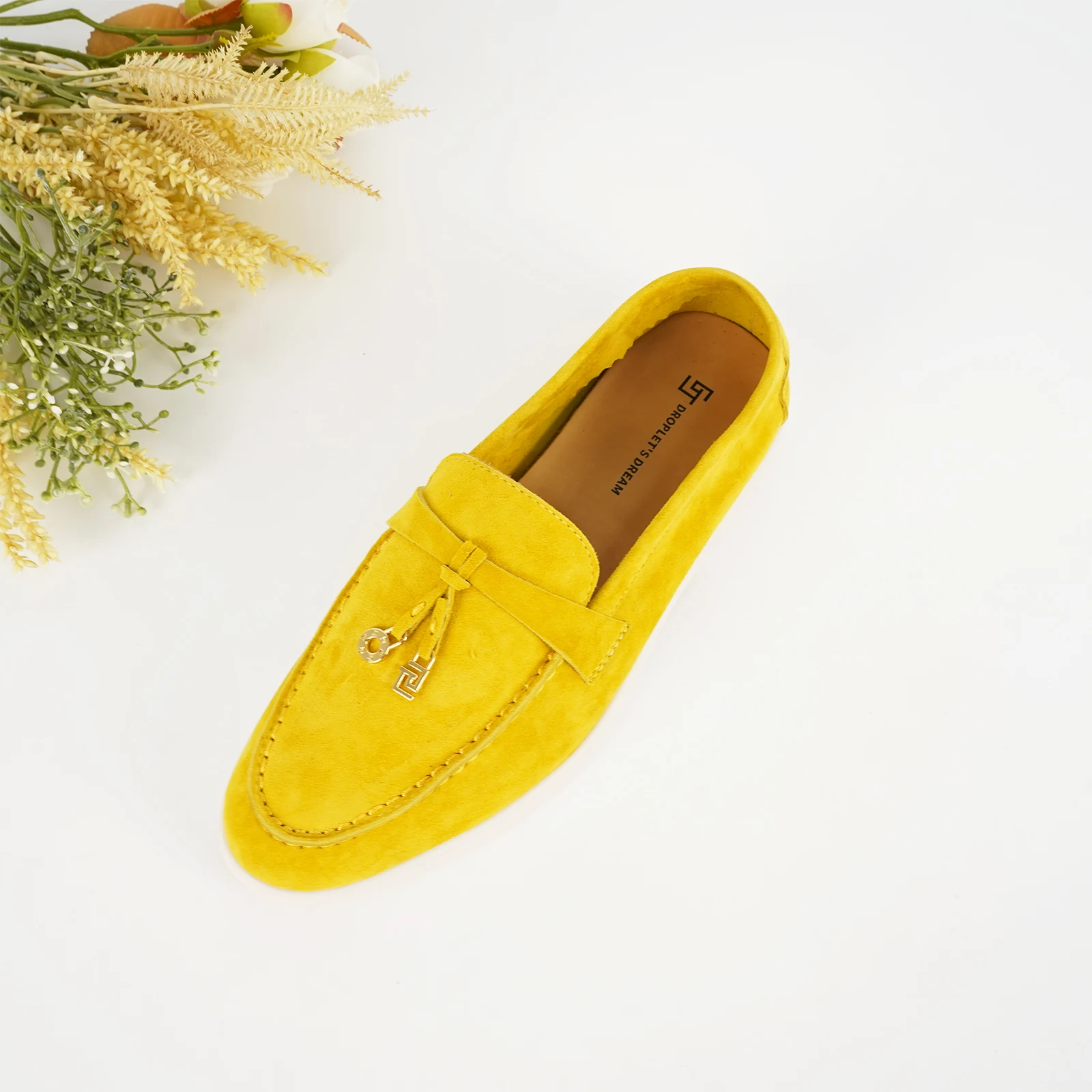 Spring and Autumn hot selling women's loafers, luxurious genuine leather high-quality mule shoes, thick soled casual shoes