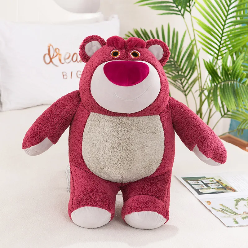 Disney Toy Story Lotsokawaii Strawberry Bear Peluche Jouet Dessin Animé Mignon Ours Jouet Cadeau D'anniversaire Pour Les Filles