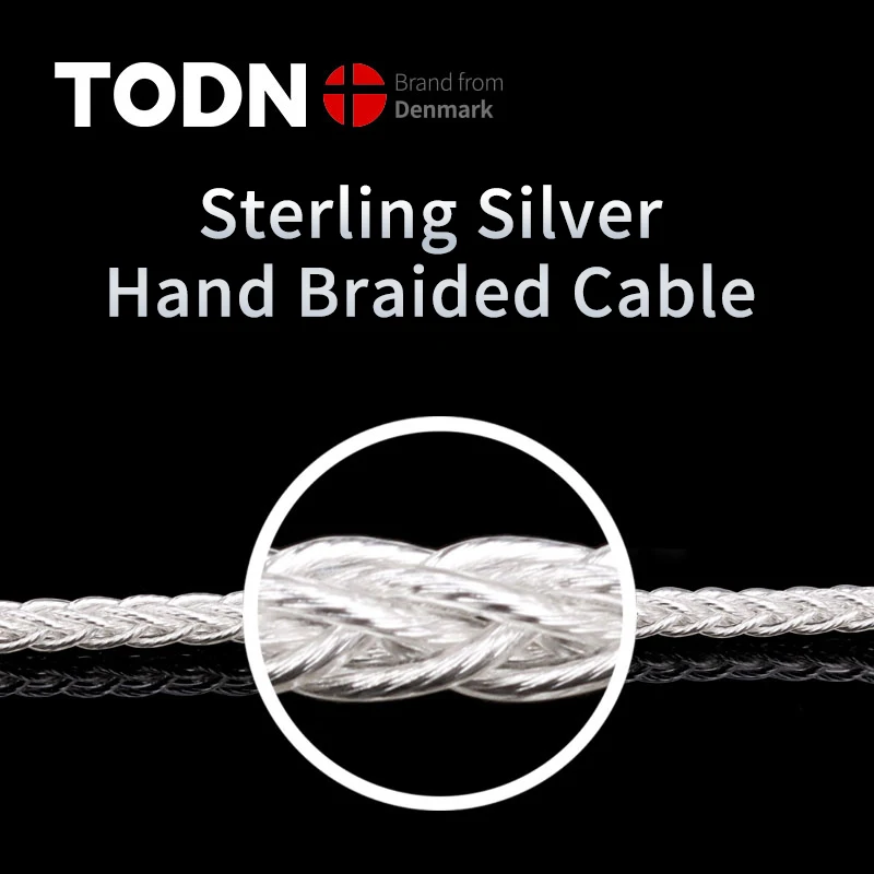 TODN Sterling silver kabel Aux Jack 3.5MM do 3.5MM kabel Audio Jack kabel głośnikowy dla iPhone głośnik samochodowy dla Huawei Xiaomi