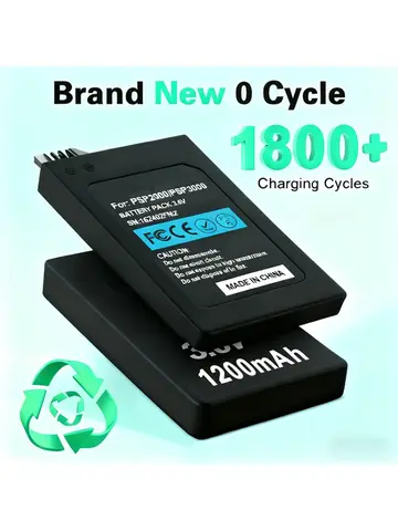 for Sony PSP2000/3000 3.6V 1200mAh Lithium Ion Rechargeable Battery Replacement Battery  PSP-S110 Console-1/2/3PCS