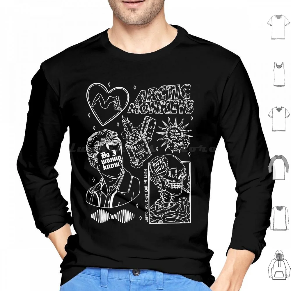 Arctic Monkeys Band , Arctic Monkeys 2022 Tour Hoodie Cotton Long Sleeve Arctic Monkeys Band Arctic Monkeys 2022 Tour