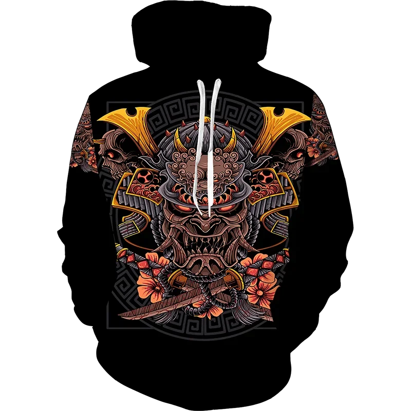 2026 Anime Hoodie 3d Japanese Samurai Sweatshirt Men/Women Fashion Black Hoodies Pullover Autumn And Winter Men's Clothing Tops