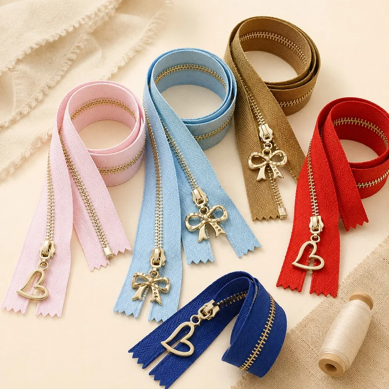 

5/10Pcs 3# 15-30cm Metal Closed End Zippers Auto Lock Zip Tape for Jacket Pocket Clothes Repair Sewing Replacement Accessory Kit