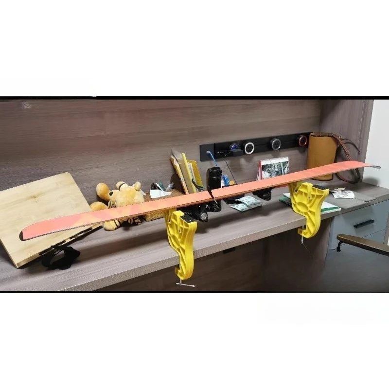 Ski waxing bracket, bench clamp holder, blade correction, waxing tool set, snowboard maintenance brush