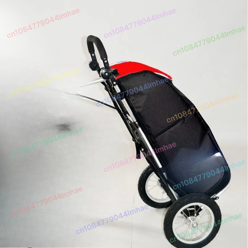 

Export Two-Wheeled Aluminum Alloy Hand-Pulled Shopping Cart Bicycle Travel Luggage Cargo Trailer