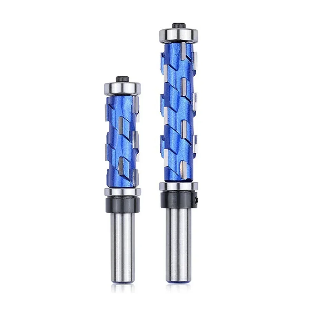 1pc 12.7mm Shank Router Bit Double Bearing Spiral Trimming Cutter Double Bearing Straight Milling Cutter CNC Woodworking Tools