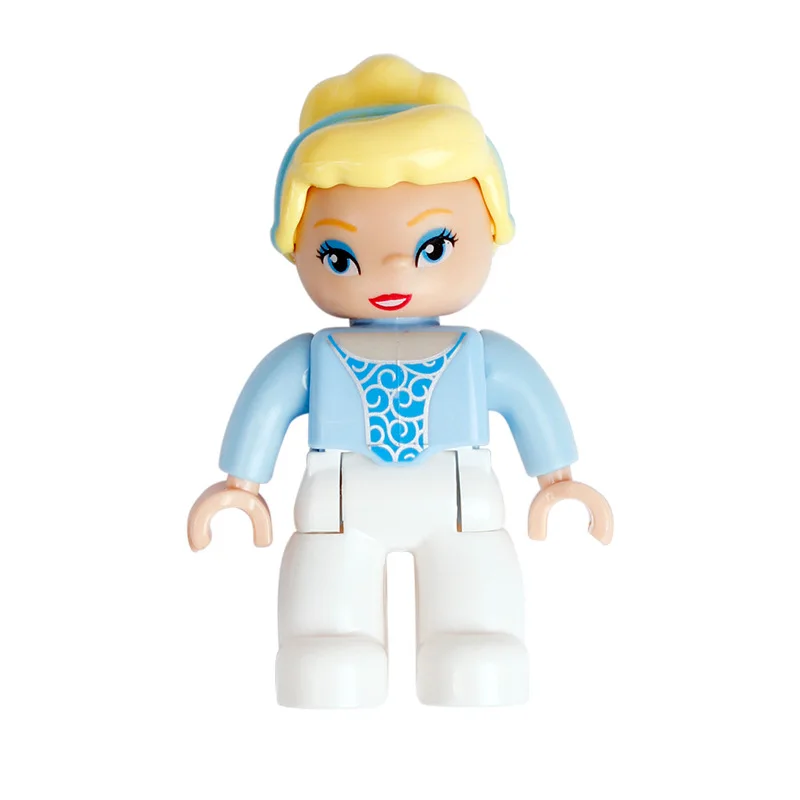 Grote bouwstenen Jongen Meisjes Familie Politieagenten Figuren Pop Compatibel Duplos Kinderen Kinderen Zelfsluitende stenen Assembleer speelgoed