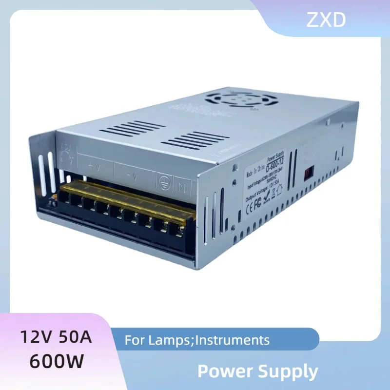 

12V 50A 600W Switch Power Supply For Automation, Lamps, Instruments, Electric Power, Petroleum And Petrochemical, Etc