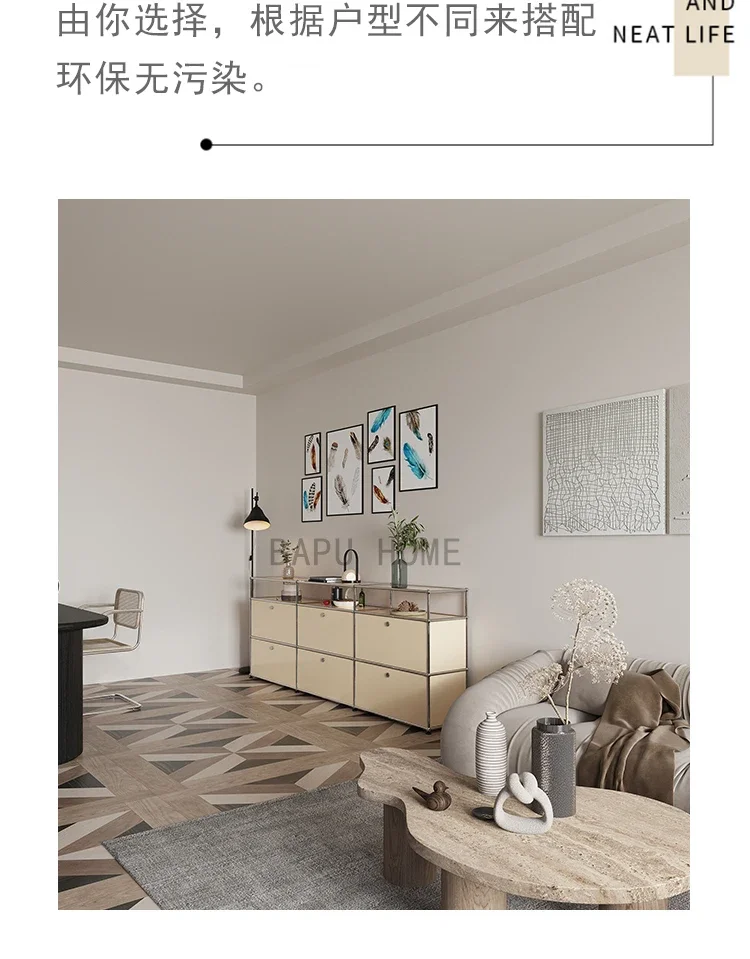 Module Combination Sideboards Cabinet Drawer Living Room Cabinets Side Chest of Drawers Hallway Storage TV Stand Bedroom Cabinet