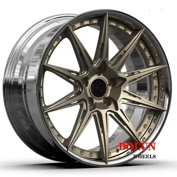 Custom Luxury Cars 18 19 20 21 22 23 24 Inch 2pc Alloy Rims  Forged Wheel Hub for  G30  Reiz Mazda model 3 x y