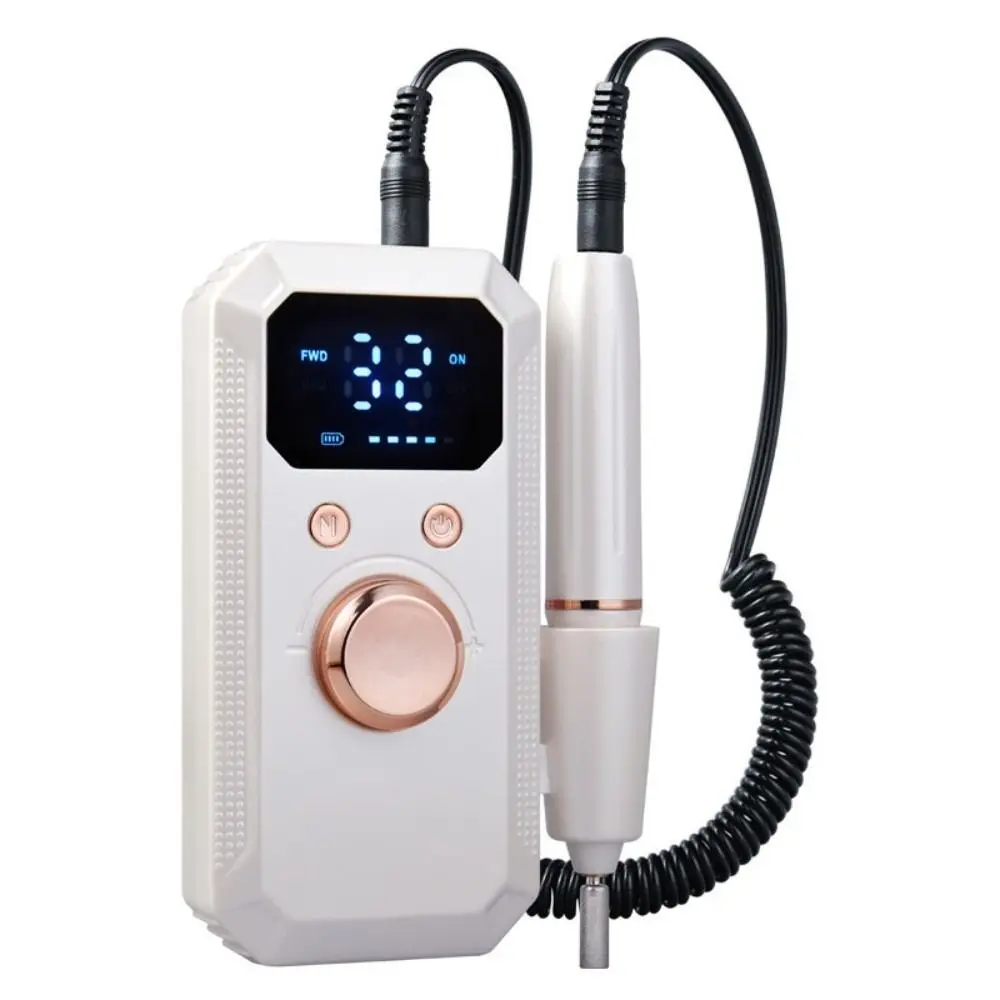 Cordless Electric Nail File 32 Levels Adjustable Nail Drill Machine Low Noise with Nail Drill Bit Electric Nail Sander