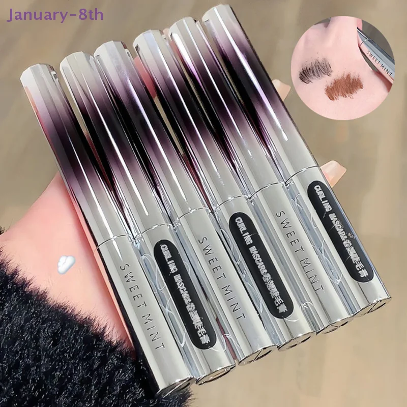 Barra de metal cílios rímel à prova dwaterproof água preto grosso curling extensões de cílios à prova de manchas 4d olho preto alongamento ferramenta de maquiagem dos olhos