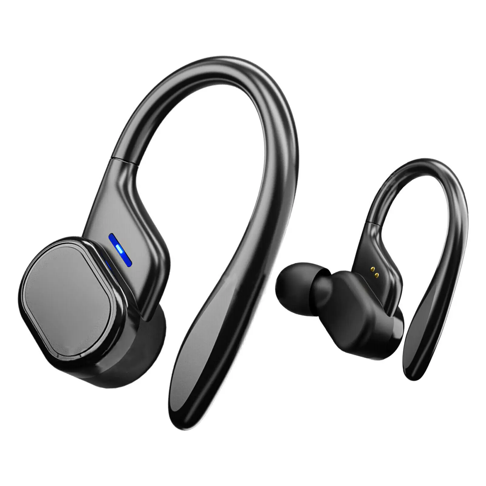 หูฟังบลูทูธไร้สายแบบแขวนหูชุดหูฟัง IPX7กีฬากันน้ำหูฟังสเตอริโอ HiFi พร้อมไมโครโฟน